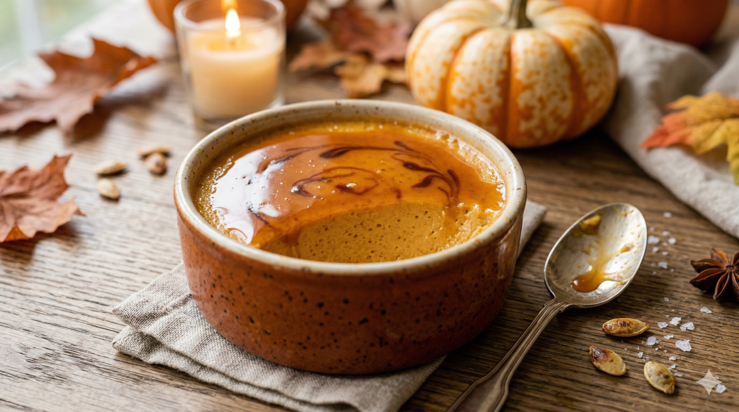 🎃 Pumpkin Caramel Sync Dessert (Light Baked Custard Style)